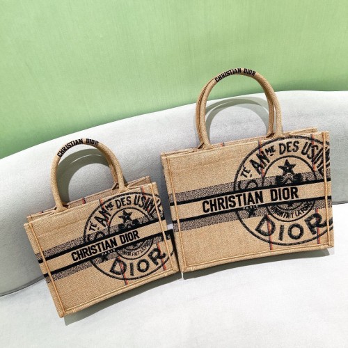 DIOR BOOK TOTE BAG DE JOUY M12965 Abricot