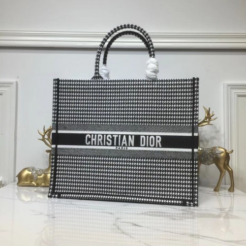 DIOR BOOK TOTE BAG EN TOILE BRODÉE C1286 Thousand Bird