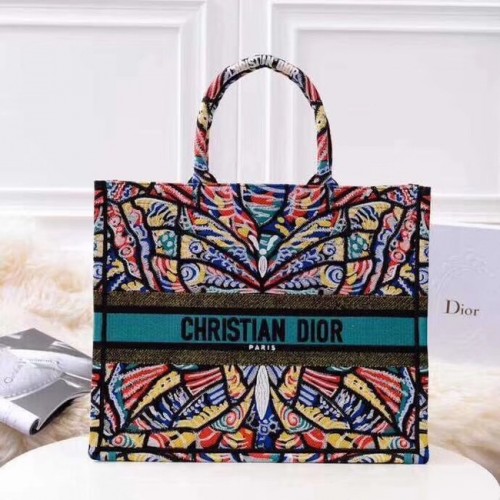 DIOR BOOK TOTE BAG EN TOILE BRODÉE M1286ZBD