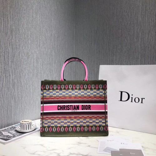 DIOR BOOK TOTE SAC EN TOILE BRODÉE M1287-5
