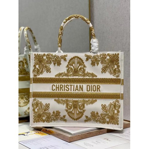 DIOR BOOK TOTE cuir C1211L-1 blanc