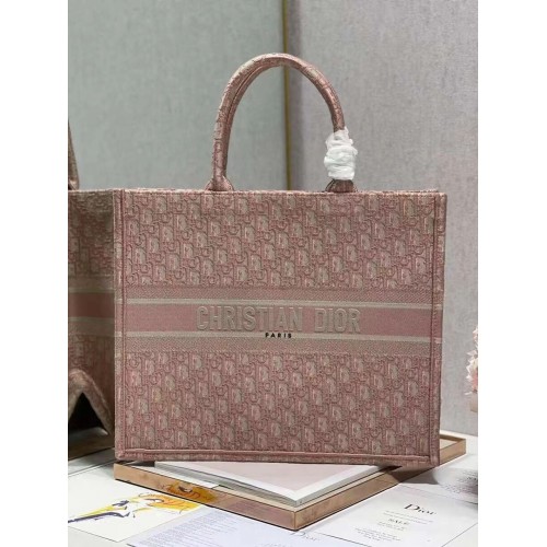 DIOR BOOK TOTE Broderie C1286-3 rose