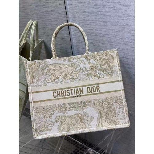 DIOR BOOK TOTE Broderie C1286-8 crème