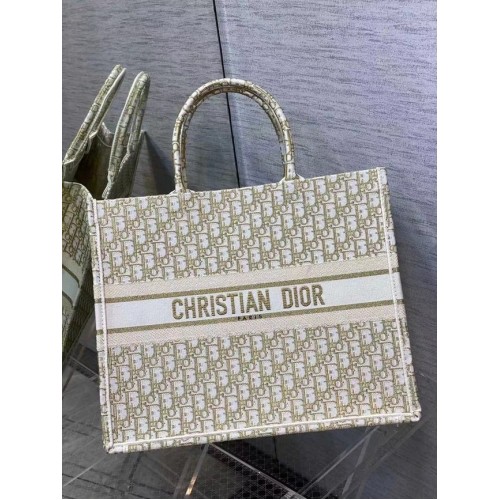 DIOR BOOK TOTE Broderie C1286-9 crème
