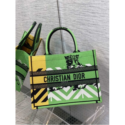 DIOR BOOK TOTE Broderie C1287-28 vert