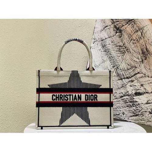 DIOR BOOK TOTE Broderie Multicolore M1296ZR-22