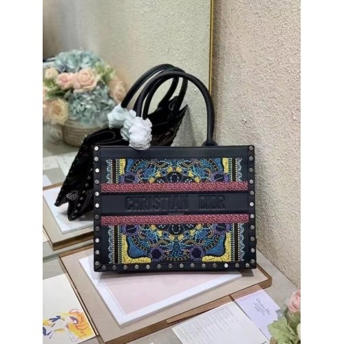 DIOR BOOK TOTE Multicolore Broderie Mizza M1287ZRHM