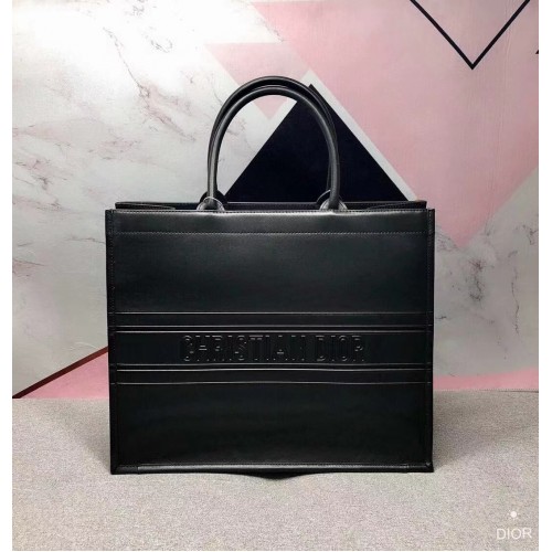 DIOR BOOK TOTE SAC ORIGINAL EN CUIR M1287 NOIR