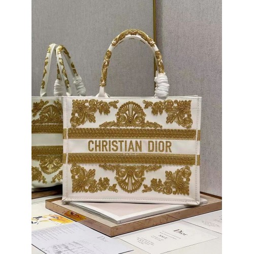 DIOR BOOK TOTE cuir C1287-24 blanc