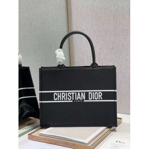 DIOR BOOK TOTE cuir Constellation Broderie M1296ZR noir