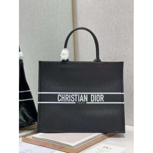 DIOR BOOK TOTE cuir Constellation Broderie M1297ZR noir
