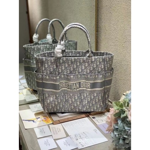 Sac de plage DIOR CANVAS C0175 GRIS