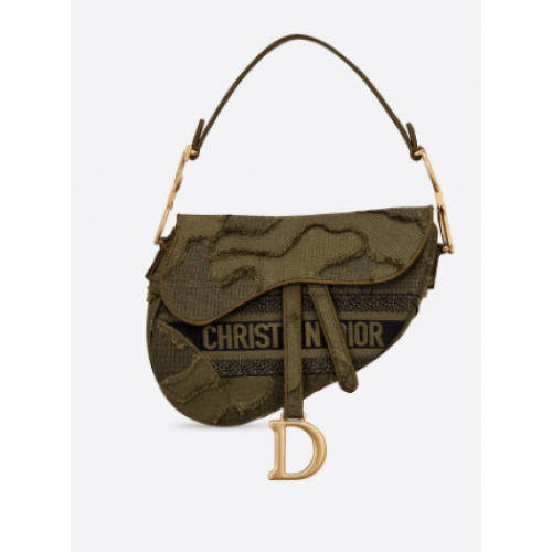 POCHETTE DIOR VERT SELLE CAMOUFLAGE M0446C