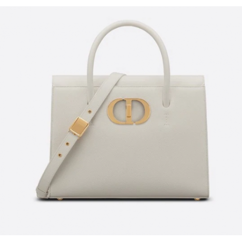 DIOR LARGE ST HONORE TOTE Cuir de veau grainé M9306UBAE BLANC