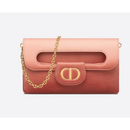 DIOR SAC DIORDOUBLE MEDIUM Cuir de veau dégradé M8641U Rose