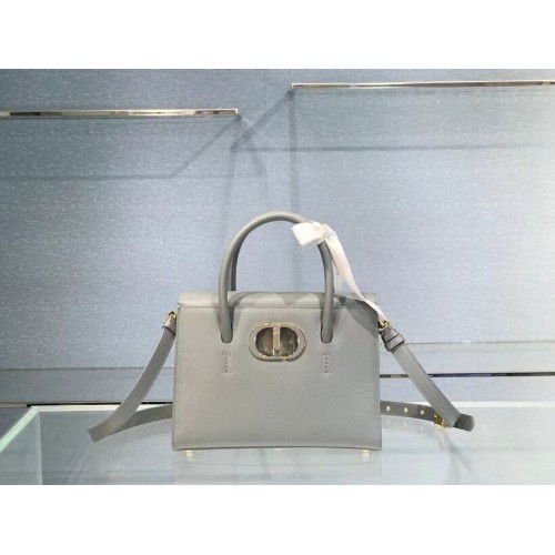 DIOR MEDIUM ST HONORE TOTE Cuir de veau grainé M9321UMBA gris