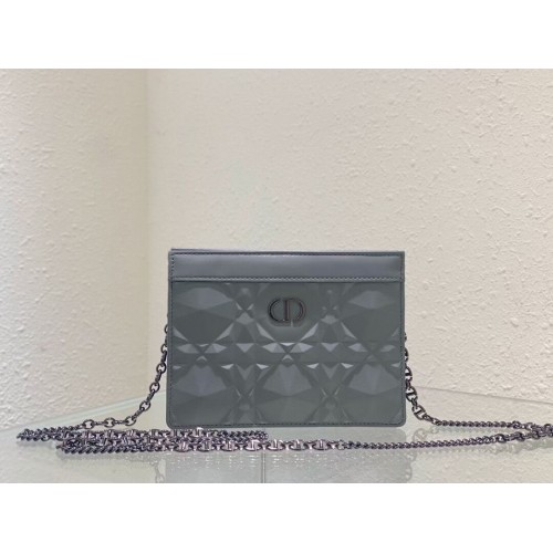 DIOR MINI SAC BOBBY Cannage Cuir de veau C2806 gary