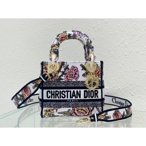 SAC DIOR MINI LADY D-LITE Broderie M0500BZ-1