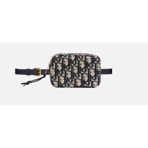 POCHETTE CEINTURE DIOR OBLIQUE Toile Dior Oblique Bleu S5484