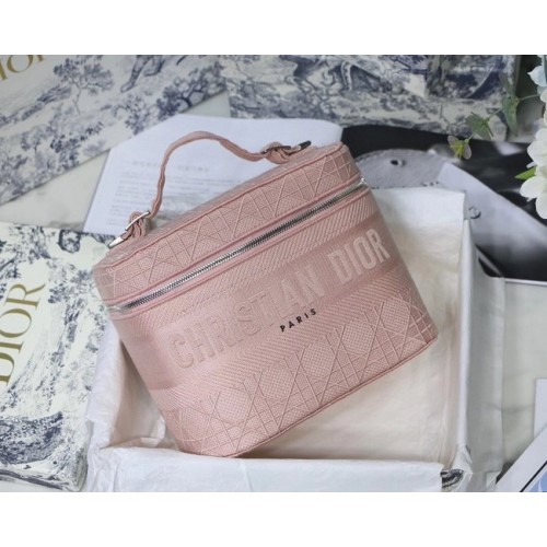 Dior Oblique Brodé DIORTRAVEL VANITY CASE S5480 rose