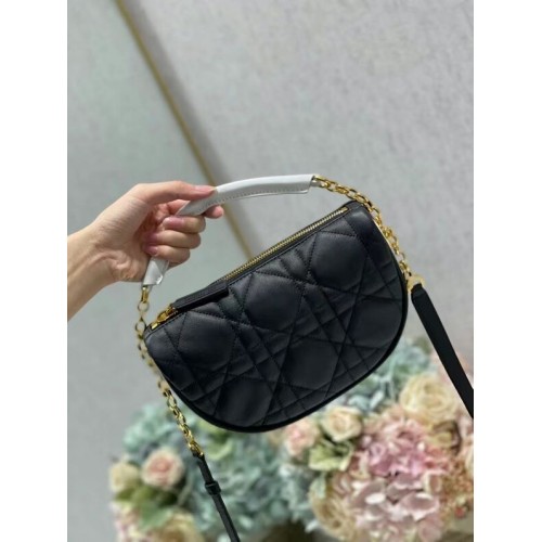 DIOR Sac Bandoulière Cannage Agneau C0617 noir