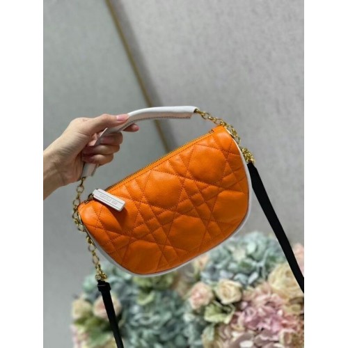 DIOR Sac Bandoulière Cannage Agneau C0617 orange