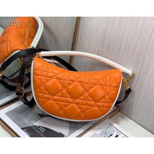 DIOR Sac Bandoulière Cannage Agneau C0616 orange
