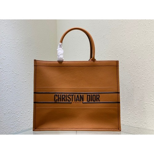 DIOR grand sac cabas en cuir C1286-33 marron