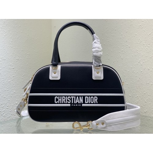DIOR grand sac cabas en cuir C9178 noir