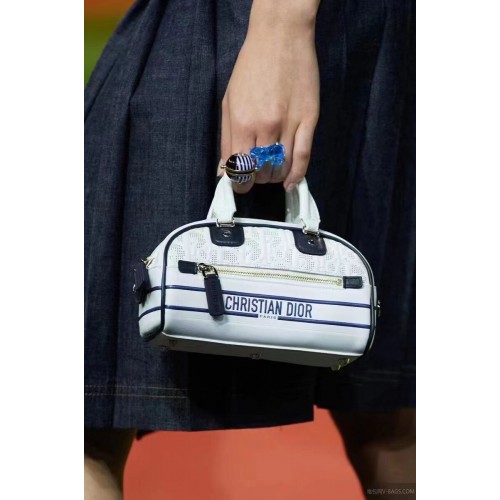 DIOR petit sac cabas en cuir C9201 blanc