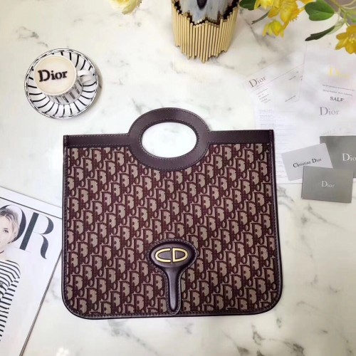 DIORQUAKE BROWN CANVAS Sac photo 063006 rouge