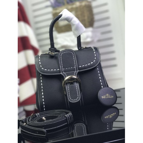 Delvaux Sac fourre-tout en cuir de veau 17821 Noir