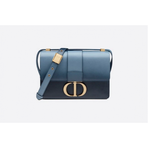 Dior SAC 30 MONTAIGNE Cuir de veau dégradé bleu indigo M9203U