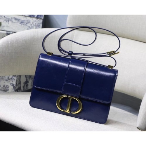 Dior SAC 30 MONTAIGNE EN CUIR DE VEAU M9203 bleu foncé