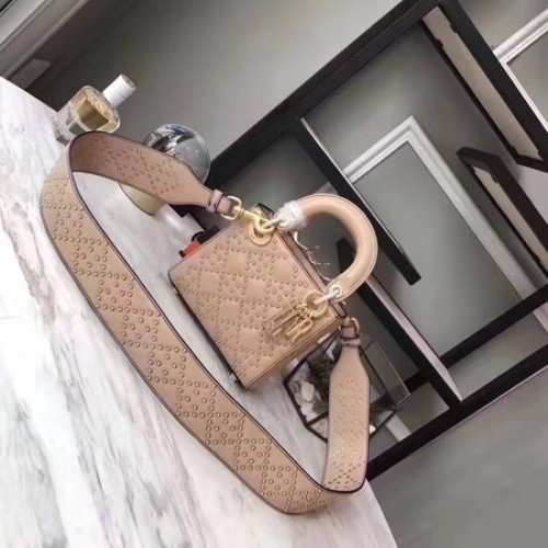 Sac Dior Cannage Nano Lady Original Cuir Mouton CD3890 Abricot