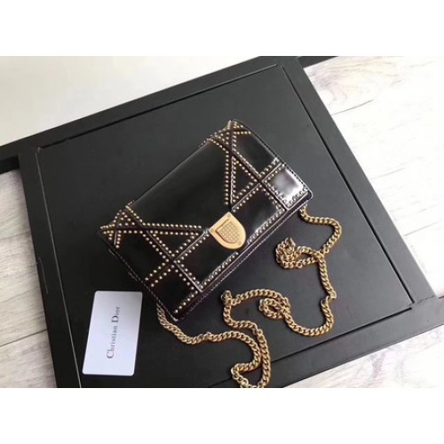 Sac Dior Diorama Cuir Verni Original CD3709 Noir