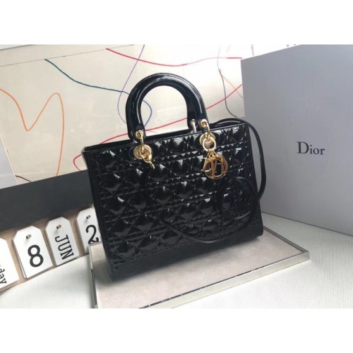 Dior GRAND SAC FEMME DIOR EN CUIR D'AGNEAU CAL44560 noir