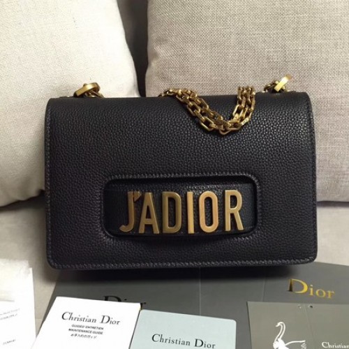 Sac à rabat Dior JADIOR Cuir de veau M9003 Noir