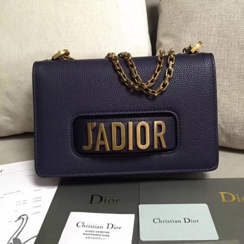 Dior Sac à rabat JADIOR Cuir de veau M9003 Royal