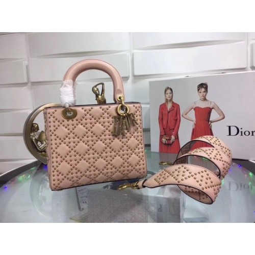 Dior Sac Lady Dior Original Cuir Mouton CD3892 Rose