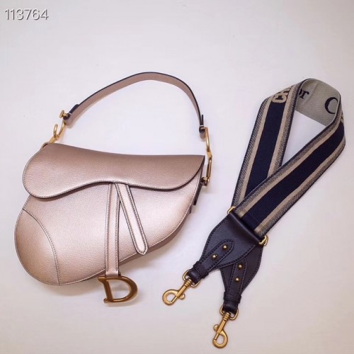 Dior Mini Saddle Bag Cuir de veau M0447 Doré