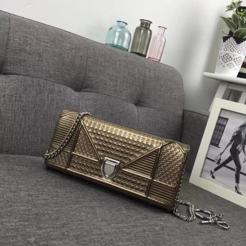 Mini sac à bandoulière Dior Original en cuir de vachette 3780 Bronze