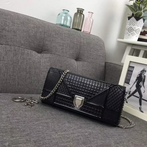 Mini sac à bandoulière Dior Original en cuir de vachette 3780 noir