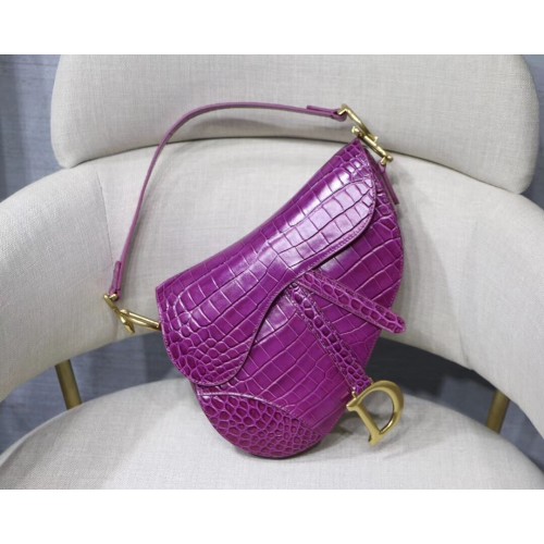 Dior SAC EN CUIR DE VEAU SOUPLE SADDLE C9045 violet