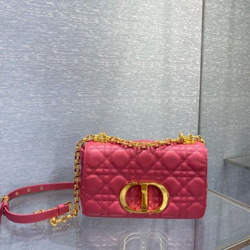 Dior PETIT SAC DIOR CARO Cuir de veau souple Cannage M9241 rose