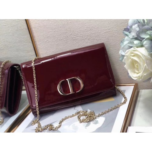 Pochette Dior en cuir M9205 Bordeaux