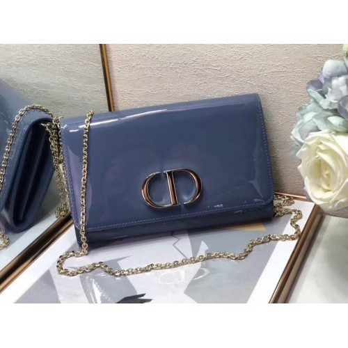 Pochette Dior en cuir M9205 bleu