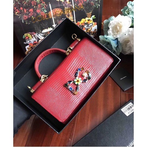 Dolce Gabbana Sacs fourre-tout en cuir de veau 1126 rouge