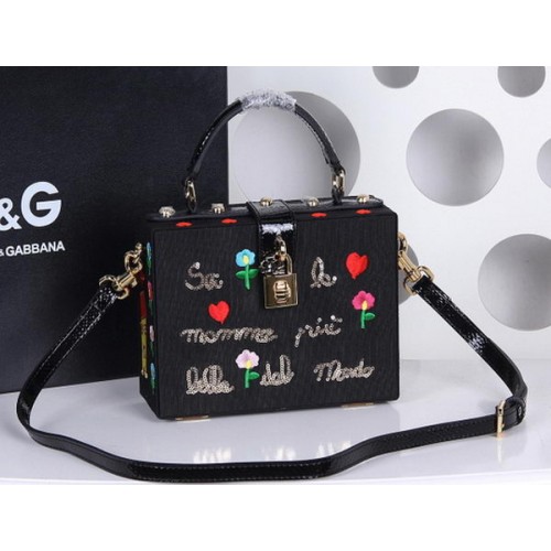 Dolce Gabbana Famille Patch DOLCE BOX Sac DG4190 Noir