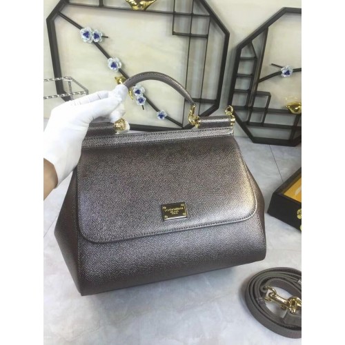 Dolce Gabbana Cuir d'origine 4136 gris argent